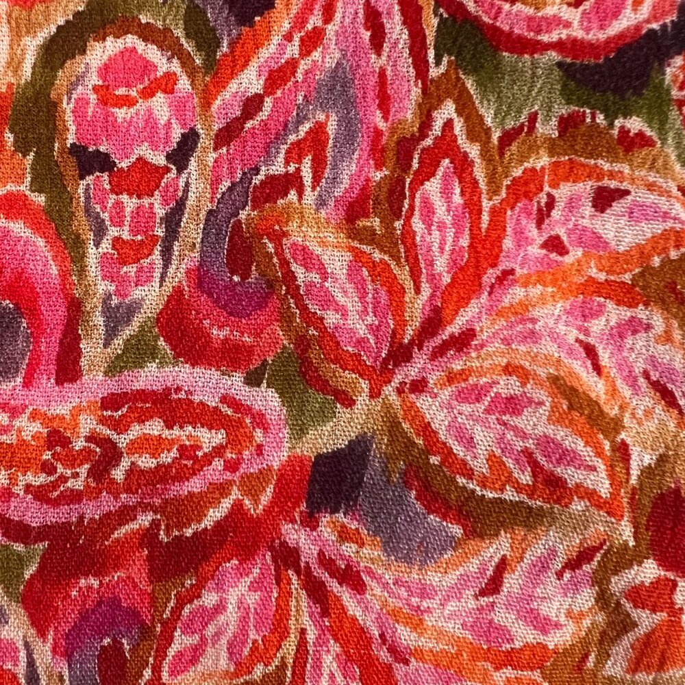 DEAR JOHN DENIM arianna front tie shirt in autumn paisley Medium - Picture 12 of 16